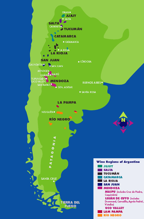 Argentina wine map : r/MapPorn
