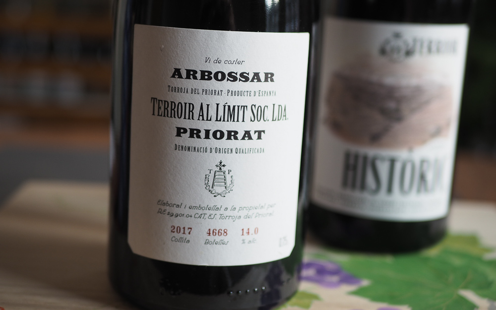 Terroir al Límit and Montsant wines stunning, from Terroir Dominik Fronteres: by Sense and – Tatjana brave Priorat and