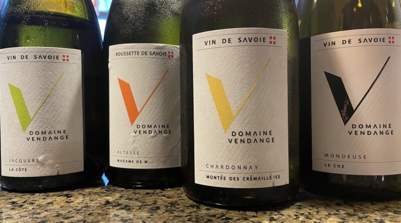 The wines of Domaine Vendange, Savoie, France