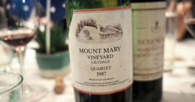 Tasting some great Australian wines at an Australia day lunch with colleagues
