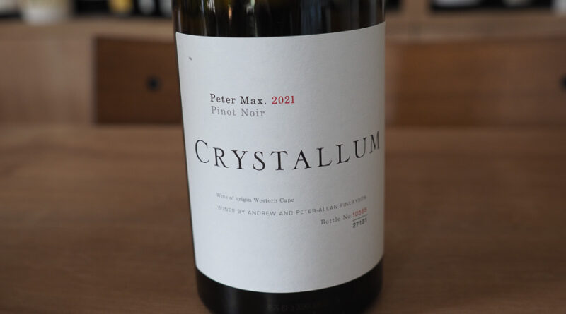 Highlights: Crystallum Peter Max Pinot Noir 2021 Western Cape, South Africa