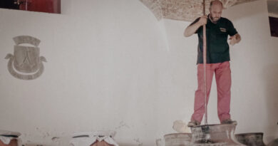 making wine in talha in the alentejo