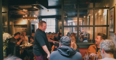 10 Years of Rotters Towers, with food from Vantre (Paris) and lots of Beaujolais