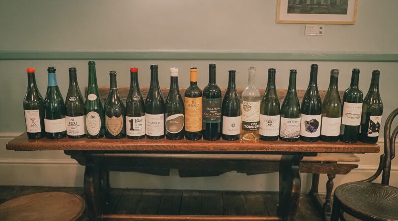 A brilliant wine dinner with friends at the Drapers Arms, with 15 interesting wines